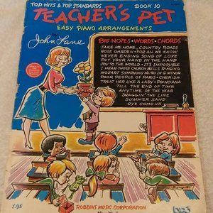 Extremely Rare, Antique Vintage 1971 sheet music Teacher's Pet Book 10